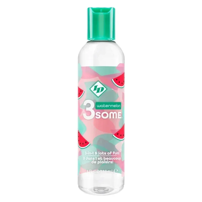 3some 3-in-1 Lubricant – Watermelon – 4 Fl. Oz.