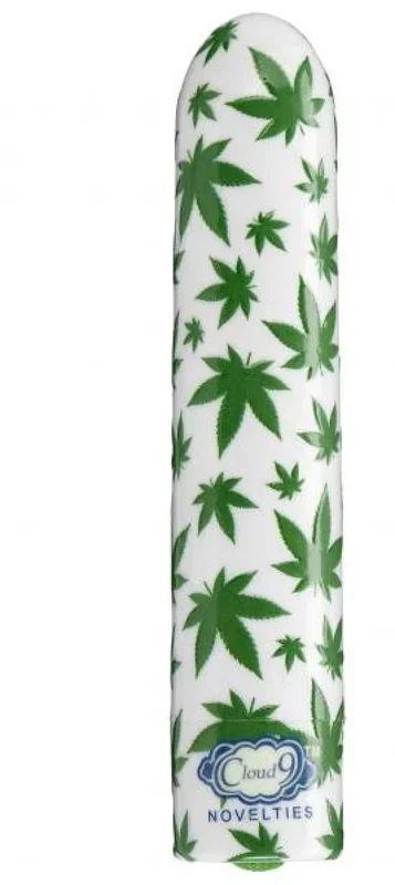 420 Slim Cannabis Leaf Vibe – White/green