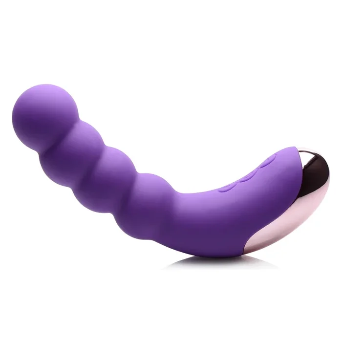 50x Silicone Beaded Vibrator – Purple