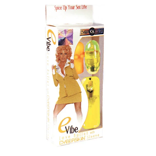 ‘–E-Vibe: Bullet, Yellow W/Cyberskin