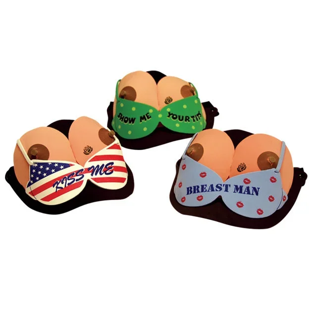 ‘–Hat: Breast Man (Black)