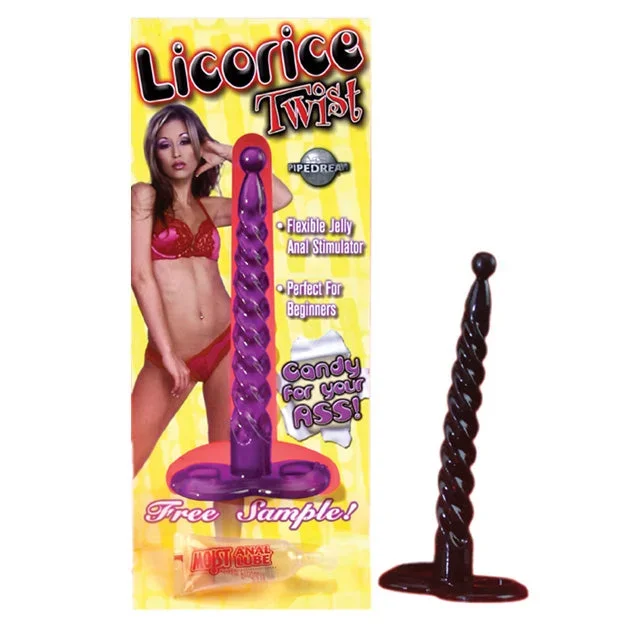 ‘–Licorice Twist Butt Plug Purple