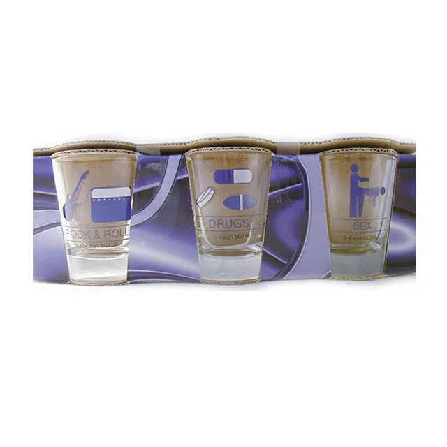 ‘–Shot Glass: Rockstar (3Pc)