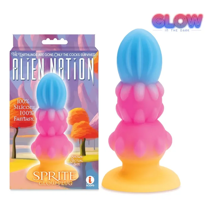 Alien Nation – Sprite – Glow in Dark Coloured 14 cm Fantasy Anal Plug
