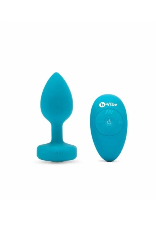 B-Vibe – Remote Control Vibrating Jewel Butt Plug – S/M – Blue