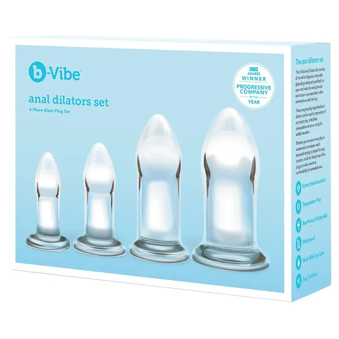 b-Vibe Glass Anal Dilators Set