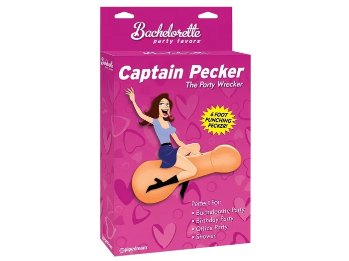Bachelorette Party Captain Pecker Inflatable Party Pecker