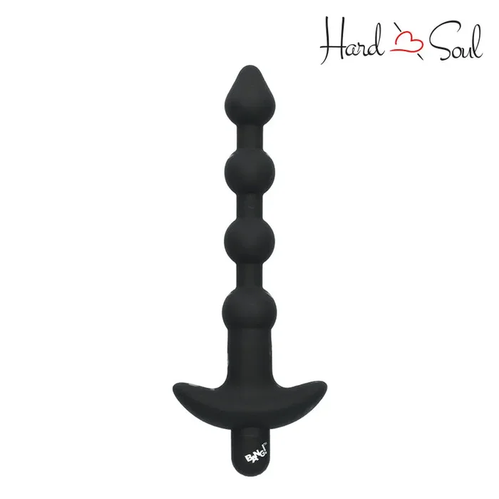 Bang Remote Control Vibrating Silicone Anal Beads Black