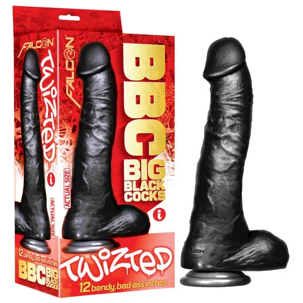 BBC (Big Black Cocks) – Twizted – Black 30.5 cm (12”) Dong