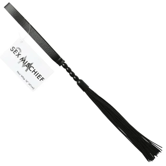 Beaded Flogger Noir Whip
