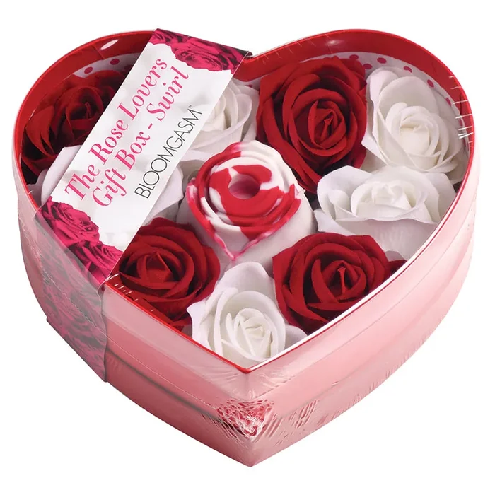 Bloomgasm Sucking Rose Heart Box-Red/W…
