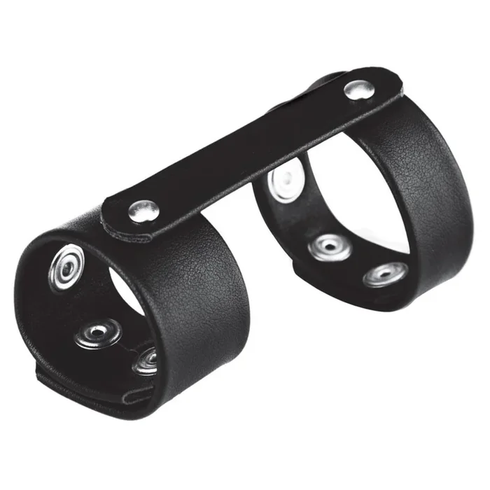 Blue Line Duo Cock And Ball Shaft Support Cock Ring Black