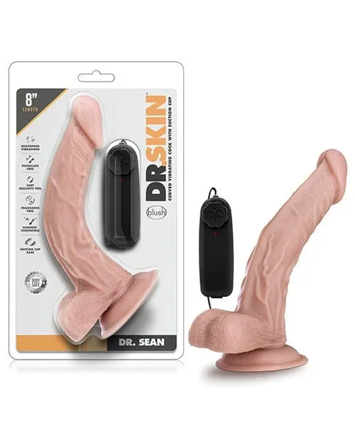 Blush Dr. Skin Dr. Sean 8″ Cock with Suction Cup – Vanilla
