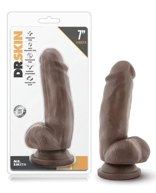 Blush Dr. Skin Mr. Smallith 7″ Dildo with Suction Cup – Chocolate