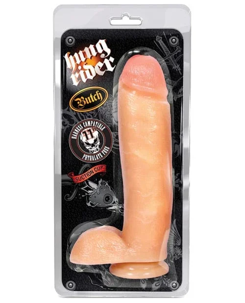 Blush Hung Rider Butch 11″ Dildo with Suction Cup – Flesh