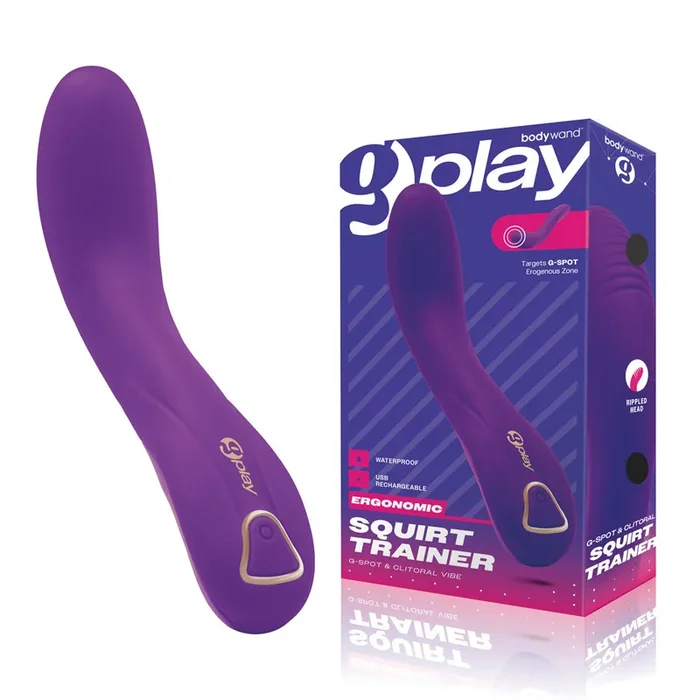 Bodywand G-Play Ergonomic Squirt Trainer – Purple 19 cm USB Rechargeable Vibrator