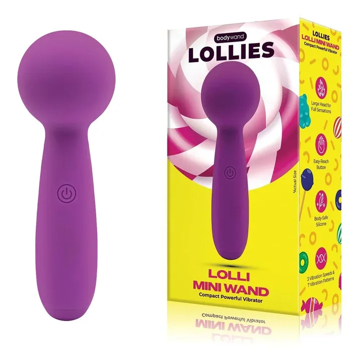 Bodywand Lolli Mini Wand – Purple – Purple 11 cm USB Rechargeable Mini Massage Wand
