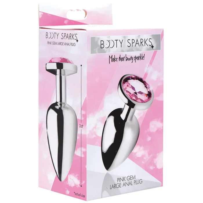 Booty Sparks Pink Gem Anal Plug – Large