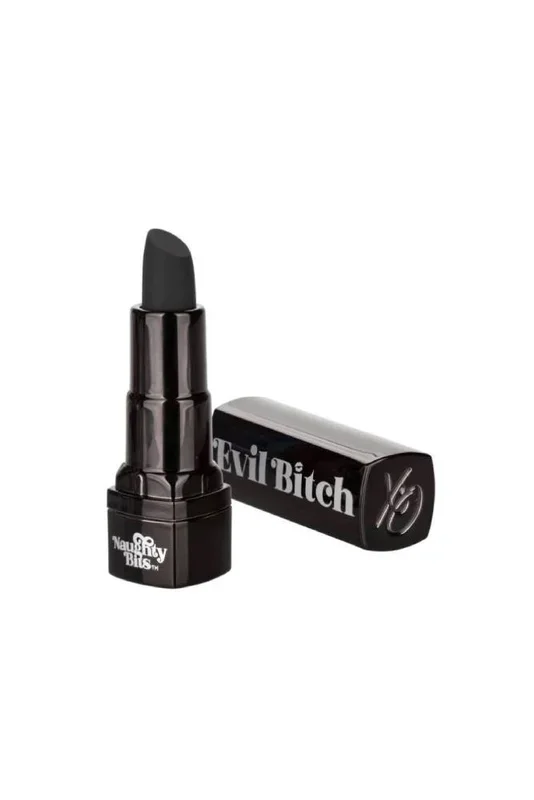 Cal Exotics – Naughty Bits – Evil Bitch Lipstick Vibrator – Black