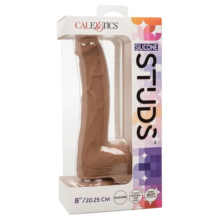 CalExotics Silicone Studs – Brown 8″