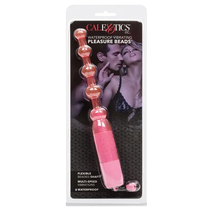 CalExotics Waterproof Vibrating Pleasure Beads – Pink