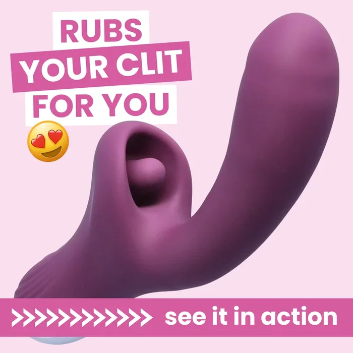 Clit-Licking Dual Action G-Spot Vibrator – A Unique Vibe That Rubs Your Clit Better Than You!