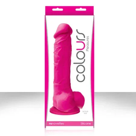 Colours Pleasures 8 Dildo w/Suction Cup – Pink