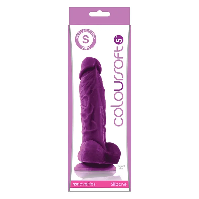 Coloursoft Soft Dildo Purple – 5″
