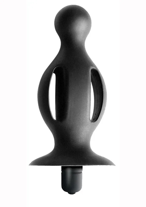 Commander Expert Vibrating Expandable Silicone Butt Plug