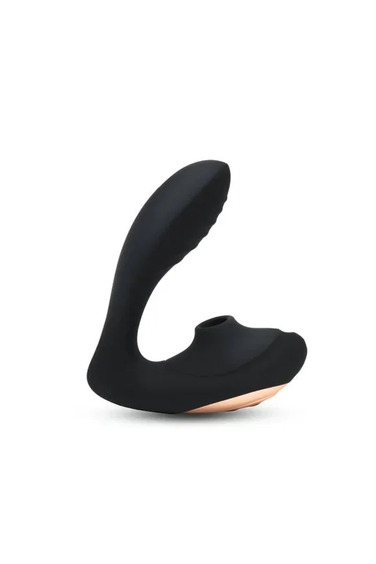 Coquette Pleasure Collection – 23609 – The Royal Embrace Dual Stimulator – Black