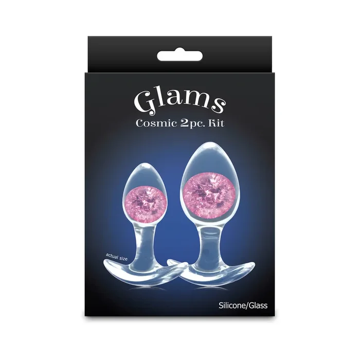 Cosmic Glams 2-Piece Plug Kit Pink