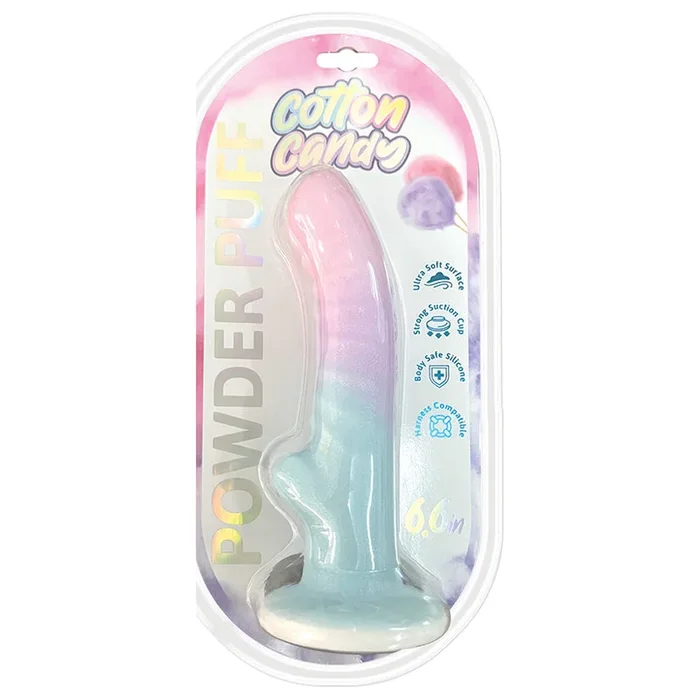 Cotton Candy Dildo – Powder Puff 6.5″
