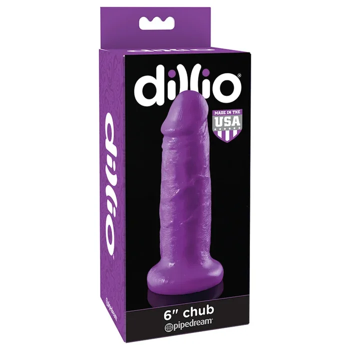 Dillio 6″ Chub Dildo – Purple