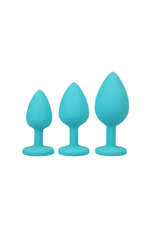 Doc Johnson – A Play – Silicone Anal Trainer Set – Turquoise