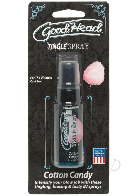 Doc Johnson GoodHead Tingle Spray 1 Oz Cotton Candy