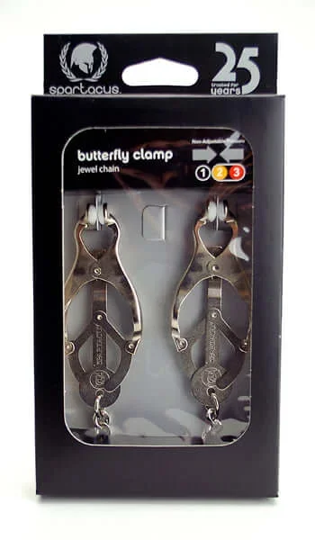 Endurance Butterfly Nipple Clamps with Link Chain – Intense Stimulation