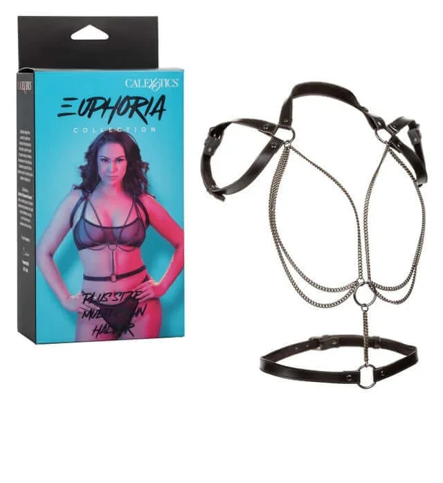 Euphoria Collection Plus Size Multi Chain Halter by CALEXOTICS