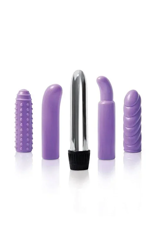 Evolved – Multi-Sleeve Vibrator Kit – Purple