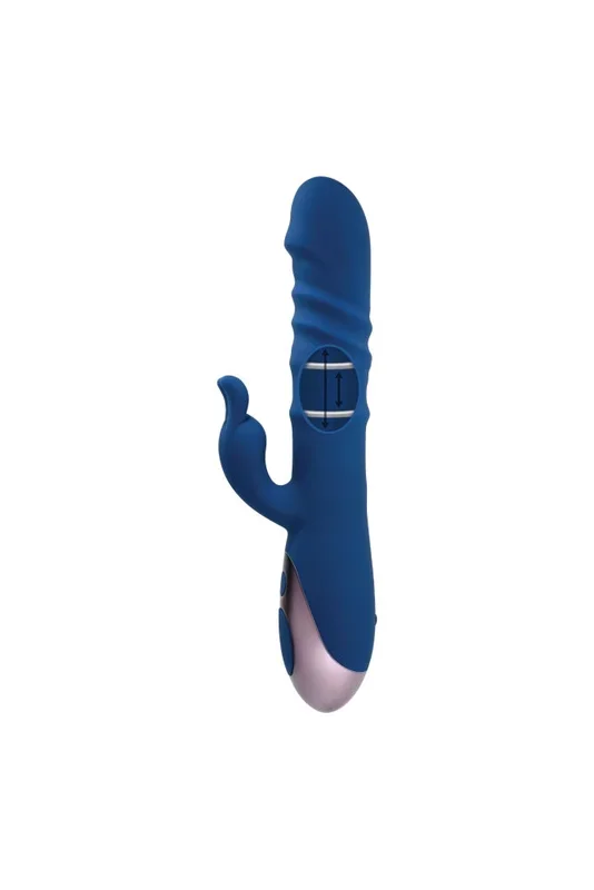 Evolved – The Ringer Thrusting Rabbit Vibrator – Blue