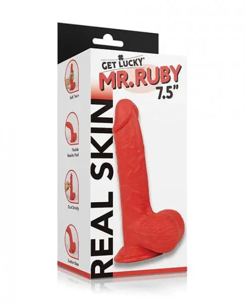 Get Lucky Mr. Ruby 7.5″ Dual Layer Dong
