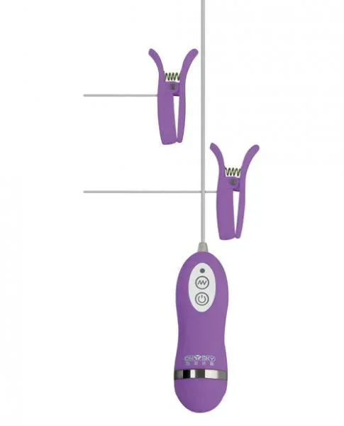 Gigaluv Vibro Clamps – 10 Functions Purple