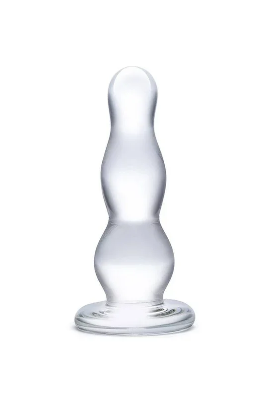 Gläs – 4″ Glass Butt Plug – Clear