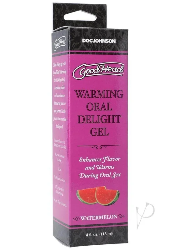 GoodHead Warming Oral Delight Gel Watermelon 4oz: Ignite the Passion