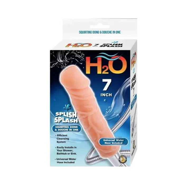 H20 Splish Splash 7 In. Dildo Douche Beige