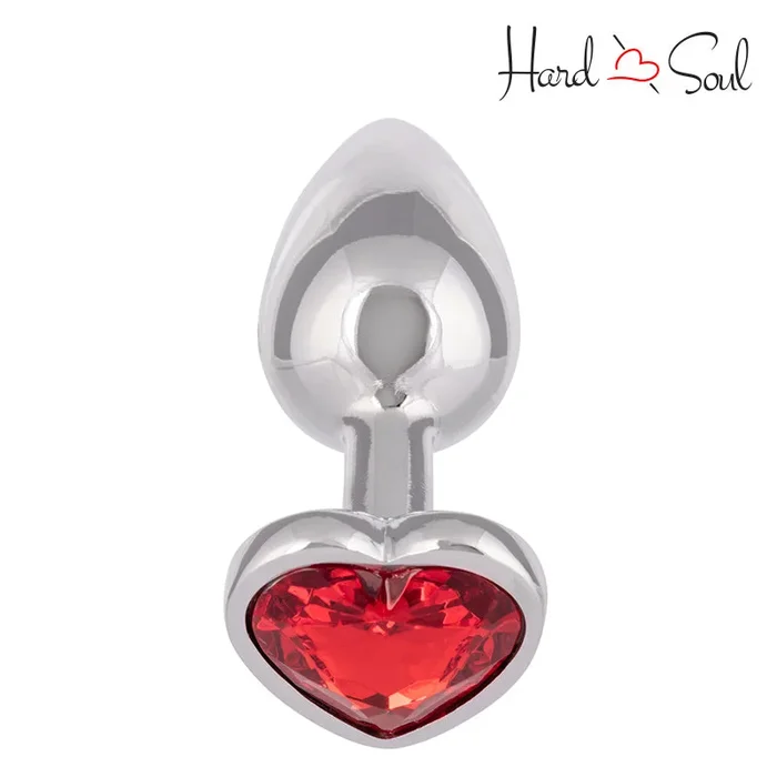 Jewel Large Ruby Heart Anal Plug