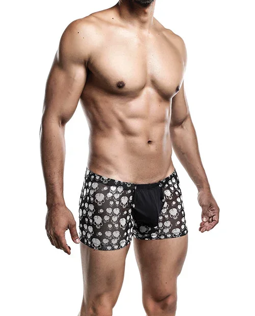 Male Basics Sinful Magic Skulls Pouch Boxer Black/White L/XL