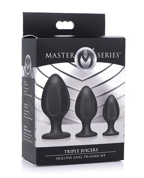 Master Series Triple Juicers Silicone Anal Trainer Set – Black
