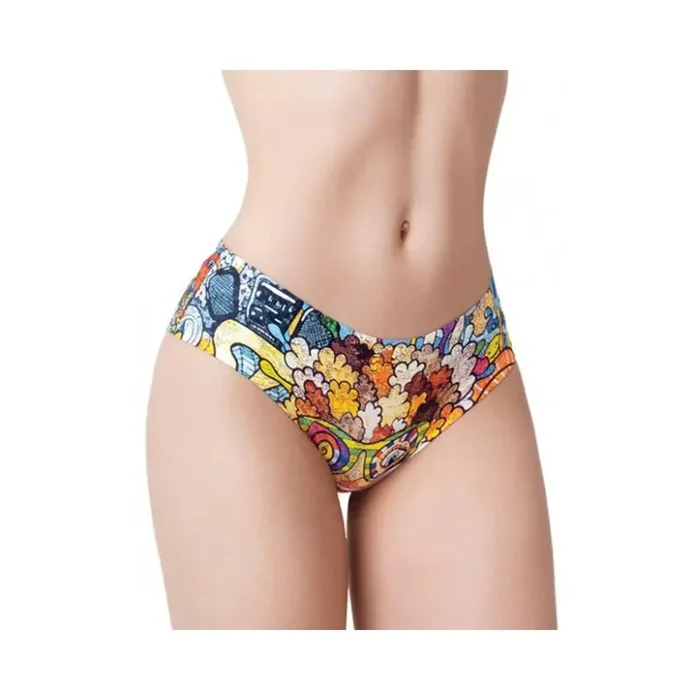 =mememe Psychotropical Trash Printed Slip Lg