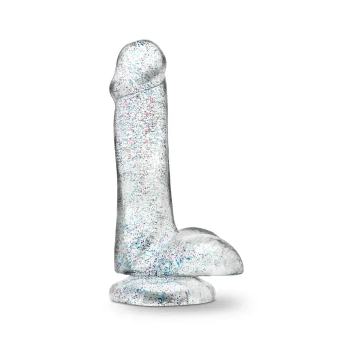Naturally Yours – 6″ Glitter Cock – Sparkling Clear