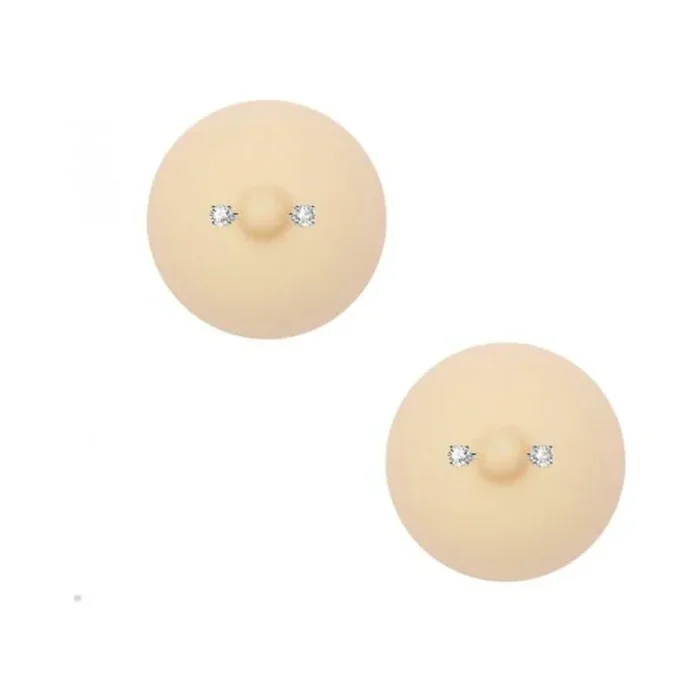 Neva Nude Nunip Peek A Boo Piercing Nude Nipple Reusable Silicone Nipple Pasties